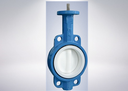PTFE Lined Cast Body Butterfly Valve with Gear Box