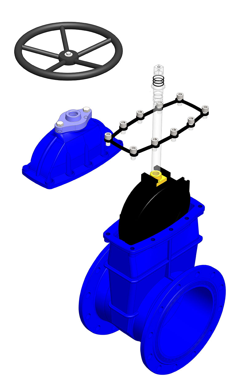 Gate valve butterfly valve check valve structure analysis diagram ...