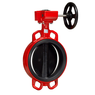 Red turbine head to clamp rubber butterfly valve - Buy AS standard ...