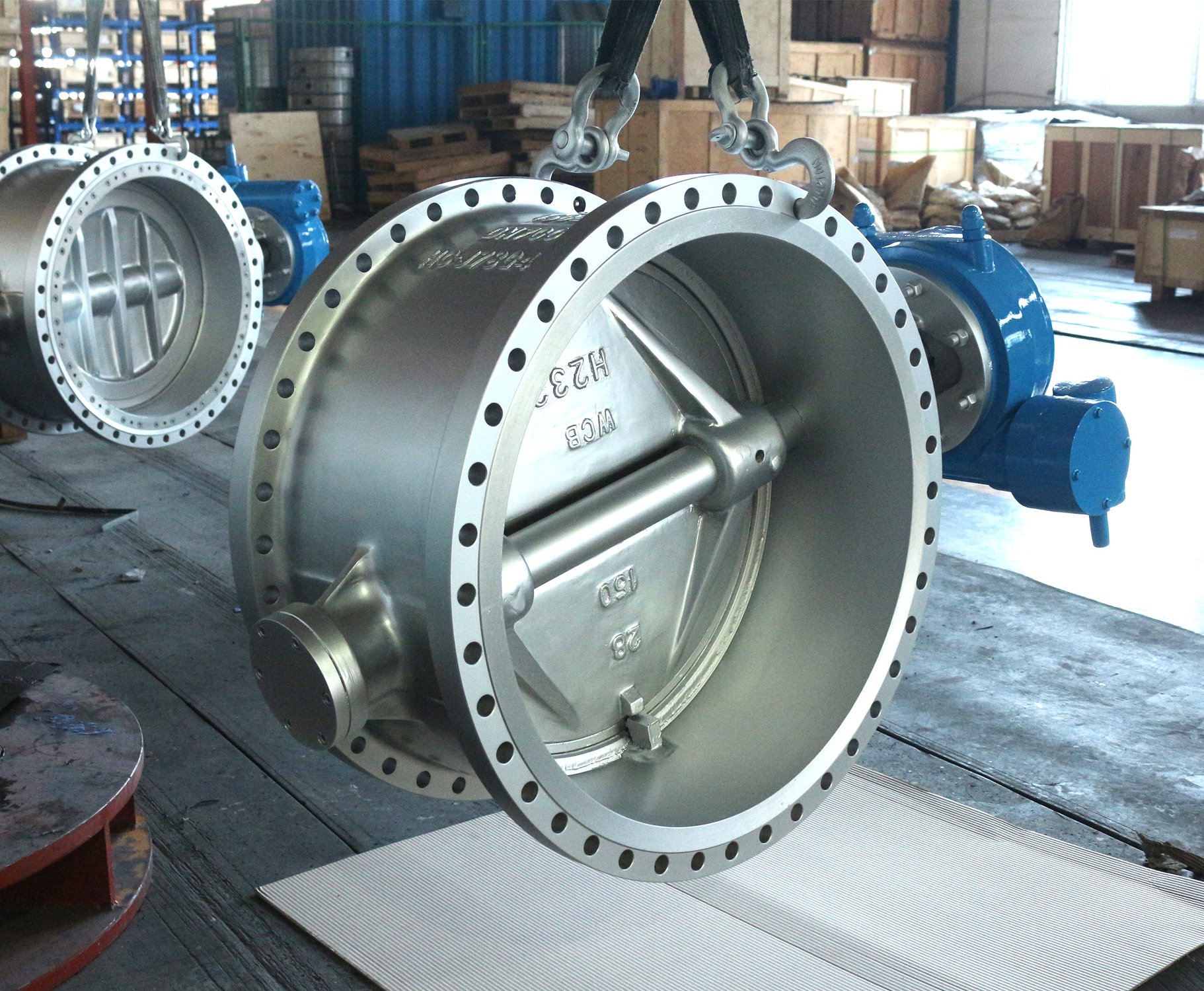 DN700 Carbon steel double eccentric butterfly valve Chinese factory