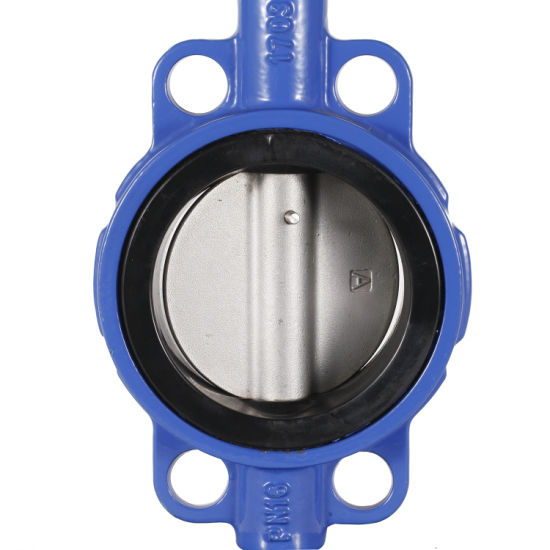 CF8 Di Ci EPDM PTFE Strong Acid Ductile Iron Lever Opreated Wafer Lug Butterfly Valve