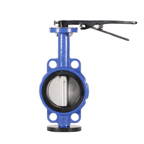 Wafer Butterfly Valve Through Shaft with Pin Ce Approval