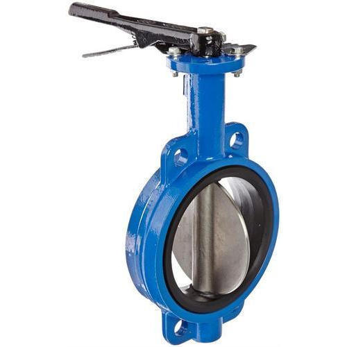 6′′ Cast Iron Body NBR Seat Wafer Butterfly Valve Without Pin