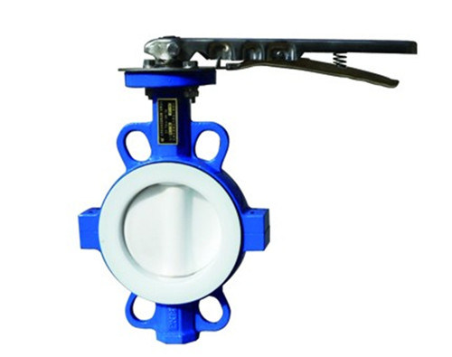 PTFE Lined Wafer Type Butterfly Valve